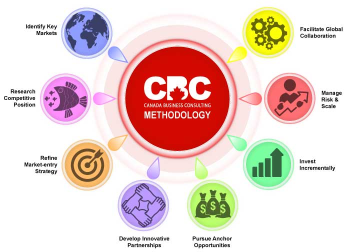 Global Business Expansion infographic for Canada Business Consulting